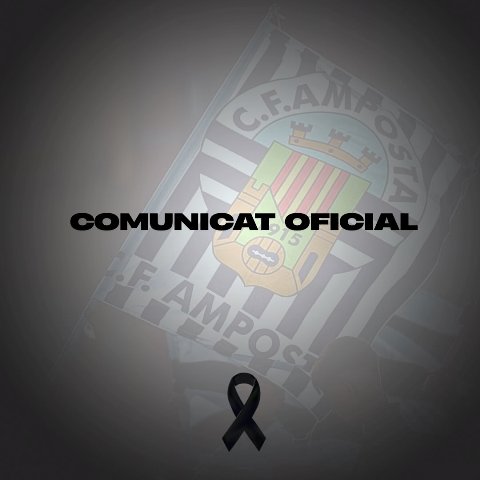 COMUNICAT OFICIAL: Condol pel trasps de lexpresident del CF Amposta, JUAN DOMINGO LAFONT LLASAT
